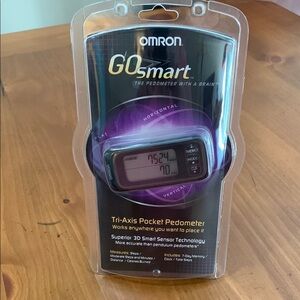 OMRON GOsmart Black Pedometer with Digital Display